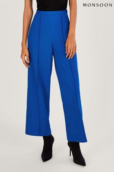 Синие широкие брюки Monsoon Lauren (D71592) | €46