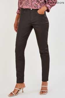 Monsoon Coated Brown Denim Skinny Jeans (D71619) | 207 zł