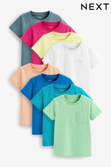 Multi Short Sleeve T-Shirts 8 Pack (3mths-7yrs) (D71679) | €25 - €29