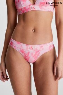 Calvin Klein Authentic Bedruckte Bikinihose, Rosa (D71765) | 39 €