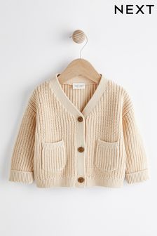 Cream Baby Knitted Cardigan (D71874) | OMR6 - OMR7