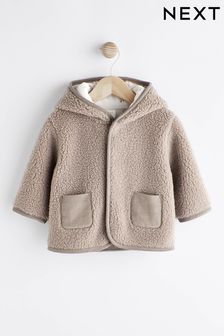 Mink Brown Bear Teddy Baby Cosy Fleece Borg Jacket (D71876) | €15 - €16