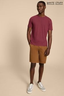 White Stuff Brown Sutton Organic Chino Shorts (D71892) | $77