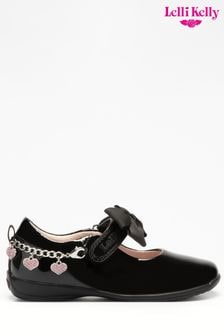 Lelli Kelly黑色可拆式心形束帶娃娃鞋 (D72019) | NT$2,800
