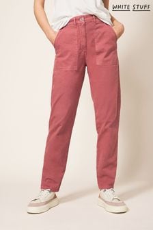 Różowy - Spodnie typu chino White Stuff Twister (D72042) | 172 zł