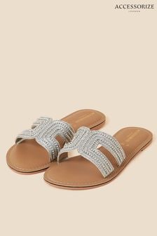 Accessorize Silver Beaded Sliders (D72110) | 15,570 Ft
