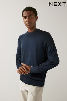 Teksturiran pulover z dolgimi rokavi standardnega kroja (D72116) | €12