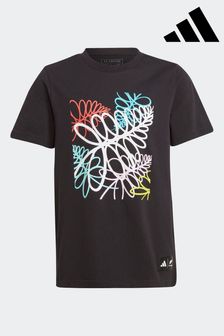 adidas Black All Blacks Graphic T-Shirt (D72256) | €27