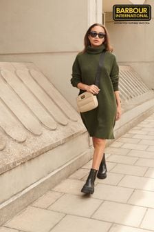 Barbour® International Holmes Knitted Green Dress (D72349) | €72