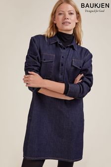 Baukjen Marjolein Kleid aus Biomaterial, Blau (D72404) | 106 €