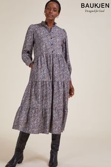 Niebieska sukienka Baukjen Cadie z bawełny organicznej (D72405) | 533 zł