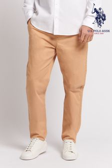 U.s. Polo Assn. Pantalones casual negros para hombre con cintura ajustable con cordón (D72556) | 83 €
