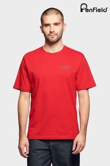 Penfield Hudson Script Red T-Shirt (D72636) | KRW53,400