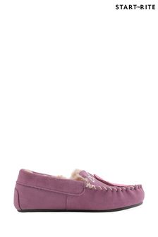 Start-Rite Purple Snuggle Lilac Unicorn Suede Warm Slippers (D72723) | 40 €