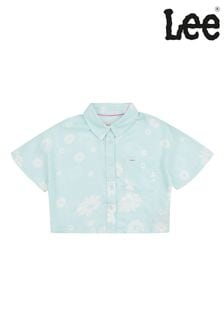 Camisa azul de niña con diseño de margaritas de Lee (D72828) | 71 € - 85 €