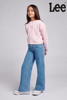 Синие джинсы-трапеция для девочек Lee Stella (D72849) | €28 - €34