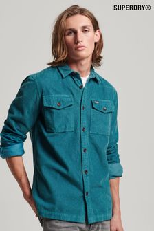 Синий - Superdry винтажная вельветовая рубашка (D73031) | €99