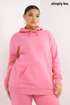 Simply Be Oversize-Kapuzensweatshirt, Pink (D73233) | 17 €