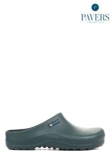 Pavers Green Welly Clogs (D73271) | $47
