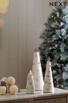 Weihnachtsdeko aus Stoff mit Baumdesign im 3er-Set (D73300) | 20 €