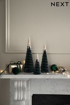 Komplet 3 okrašenih dreves božičnih okraskov (D73324) | €16