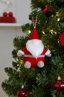 Bola de árbol de Navidad con diseño de Papá Noel de tejido (D73331) | 8 €