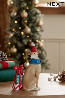 Weihnachtsdekoration Windhund aus Harz (D73342) | 24 €