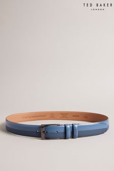 Ted Baker Navy Blue Harvii Etched Leather Belt (D73544) | 67 €