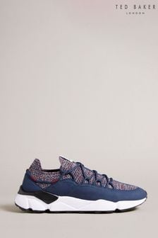 Ted Baker Markyy Navy Blue Knitted Tracking Sneakers (D73554) | 175 €
