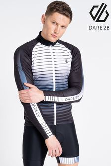 Dare 2b Black Virtuos Long Sleeve Cycling Jersey (D74137) | $86