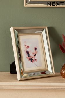 Wood and Silver Mirrored Photo Frame (D74405) | €21 - €27