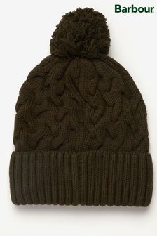 Barbour® Olive Green Gainford Cable Knit Beanie Hat (D74757) | 25 €
