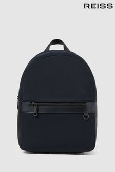 Reiss Dark Navy Drew Neoprene Zipped Backpack (D74778) | €200