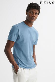 Reiss Light Airforce Melrose Garment Dye Crew Neck T-shirt (D74796) | $62