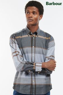 Barbour® Grey Iceloch Tartan Check Long Sleeve Cotton Shirt (D74892) | €95