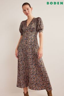 Атласное чайное платье миди Boden (D75080) | €96