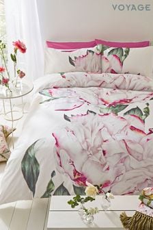 Voyage Pink Parcevall Peony Duvet Cover and Pillowcase Set (D75231) | TRY 1.500 - TRY 2.653