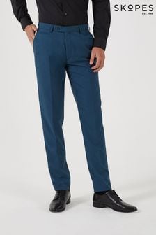 Skopes Sultano Teal Blue Tapered Sustainable Suit Trousers (D75235) | €30