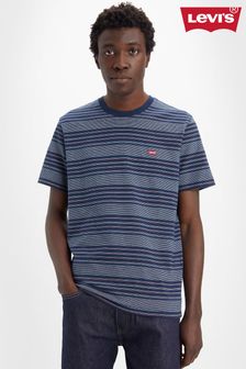 Levi's® Blue Stripe Levi's® Grey Heather Original Housemark T-Shirt (D75285) | €36