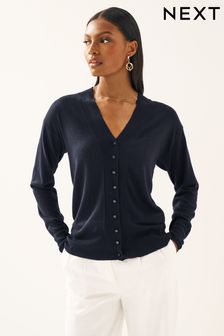 Navy Blue Button Up Cardigan (D75412) | AED80