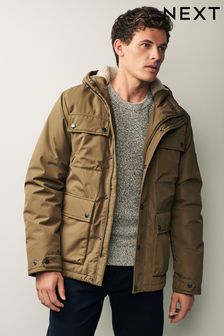 Нейтральный - Непромокаемая куртка с 4 карманами и подкладкой из искусственного меха (D76008) | 53 520 тг