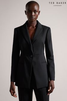 Черный удлиненный однобортный пиджак Ted Baker Fritta (D76032) | €157