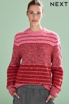 Pink - Pullover mit Rundhalsausschnitt (D76057) | 25 €