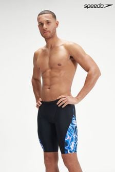 Speedo Mens Allover Digi VCut Jammer Black/Navy Swim Shorts (D76171) | €25