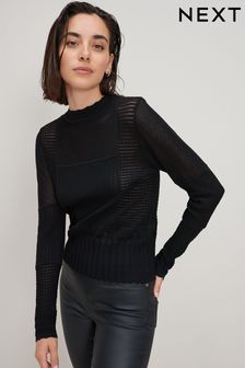 Black All Over Mesh Top (D76178) | €25