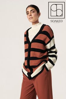 Soaked In Luxury Brown Millicent Stripe Cardigan (D76273) | 134 €