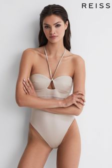 Calvin Klein Pale Stone Underwear Halterneck Swimsuit (D76302) | 214 €