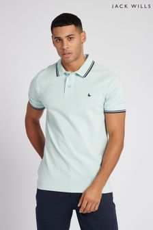 Jack Wills Light Blue Edgewear Pique Polo Shirt (D76351) | €40