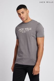 Jack Wills Dark Grey Carnaby T-Shirt (D76360) | OMR13