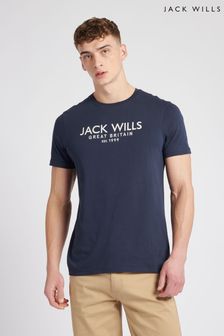 Jack Wills Dark Blue Carnaby T-Shirt (D76362) | 159 SAR